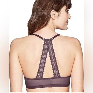 Auden “The Ace” Burgundy Lace Racerback Bra 34B